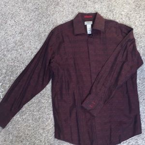 Mens Claiborne Luxe tuxedo shirt size M